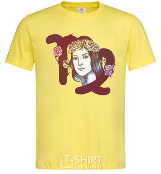 Мужская футболка Дева знак зодиака Лимонный фото