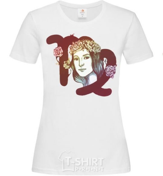 Women's T-shirt Virgo zodiac sign White фото