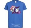 Kids T-shirt Gemini zodiac sign royal-blue фото