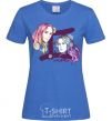 Women's T-shirt Gemini zodiac sign royal-blue фото