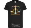 Kids T-shirt Libra zodiac sign black фото