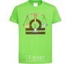 Kids T-shirt Libra zodiac sign orchid-green фото