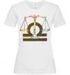 Women's T-shirt Libra zodiac sign White фото