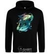 Men`s hoodie Pisces zodiac sign black фото