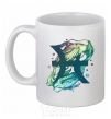 Ceramic mug Pisces zodiac sign White фото