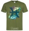 Men's T-Shirt Pisces zodiac sign millennial-khaki фото