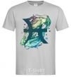 Men's T-Shirt Pisces zodiac sign grey фото