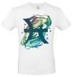 Men's T-Shirt Pisces zodiac sign White фото