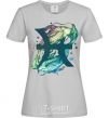 Women's T-shirt Pisces zodiac sign grey фото