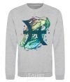 Sweatshirt Pisces zodiac sign sport-grey фото