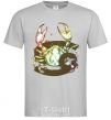 Men's T-Shirt Cancer zodiac sign grey фото