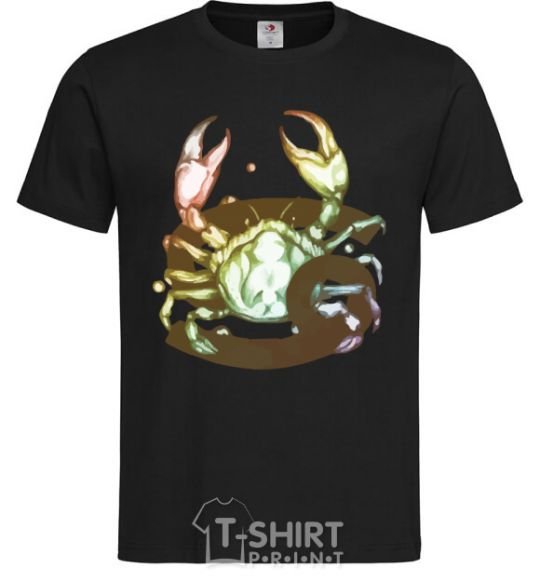 Men's T-Shirt Cancer zodiac sign black фото