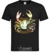 Men's T-Shirt Cancer zodiac sign black фото