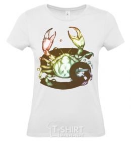 Women's T-shirt Cancer stars black фото