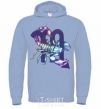 Men`s hoodie Scorpio zodiac sign sky-blue фото