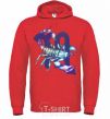 Men`s hoodie Scorpio zodiac sign bright-red фото