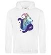 Men`s hoodie Capricorn zodiac sign White фото