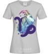 Women's T-shirt Capricorn zodiac sign grey фото