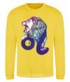 Sweatshirt Leo zodiac sign yellow фото