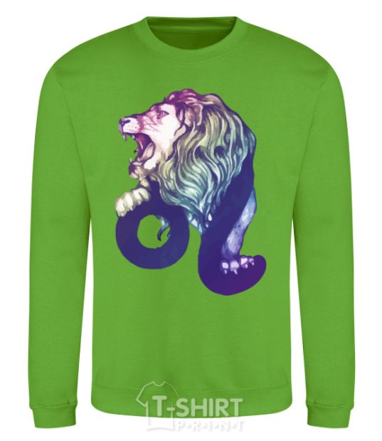 Sweatshirt Leo zodiac sign orchid-green фото