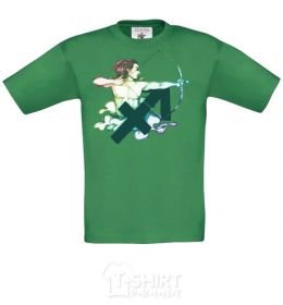 Kids T-shirt Sagittarius zodiac sign orchid-green фото