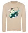 Sweatshirt Sagittarius zodiac sign sand фото