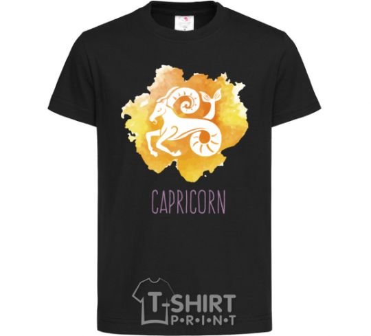 Kids T-shirt Capricorn black фото