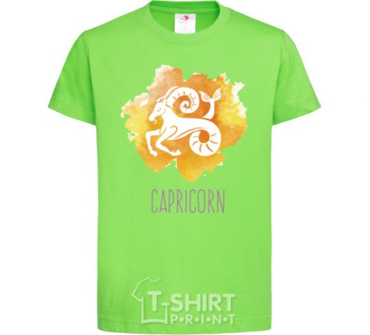 Kids T-shirt Capricorn orchid-green фото