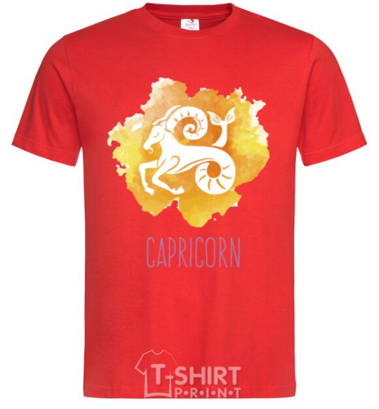 Мужская футболка Capricorn Красный фото