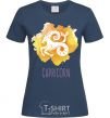 Women's T-shirt Capricorn navy-blue фото
