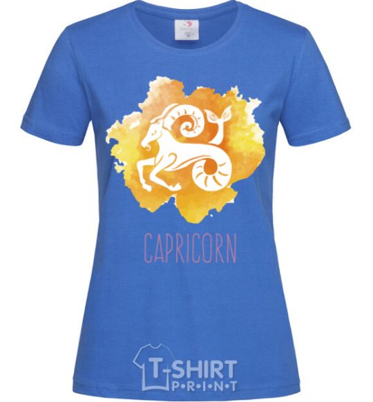 Women's T-shirt Capricorn royal-blue фото