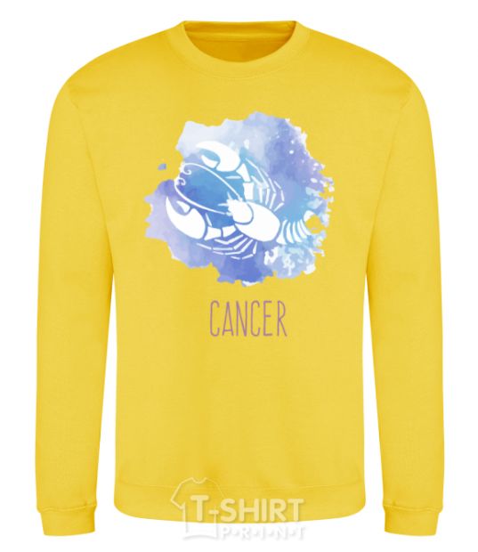 Sweatshirt Cancer yellow фото