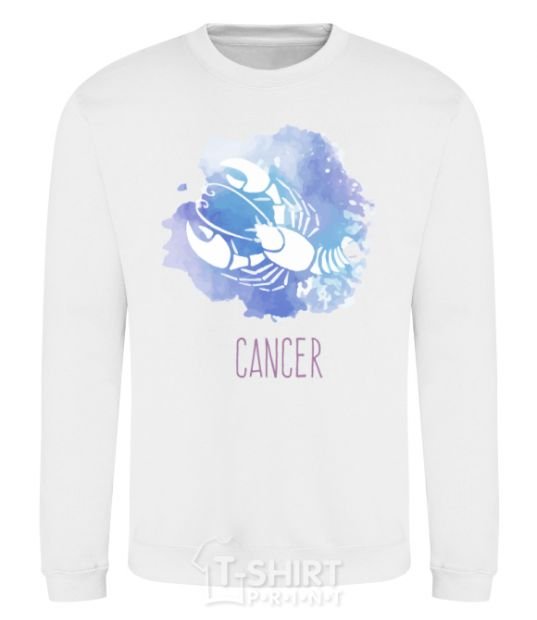 Sweatshirt Cancer White фото