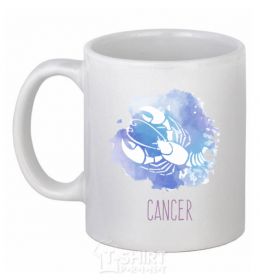 Ceramic mug Cancer White фото