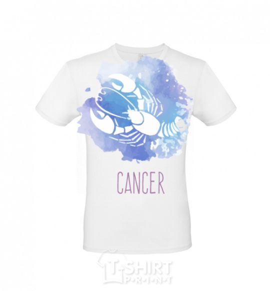 Men's T-Shirt Cancer White фото