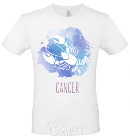 Men's T-Shirt Cancer White фото