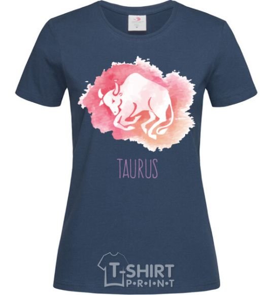 Women's T-shirt Taurus navy-blue фото