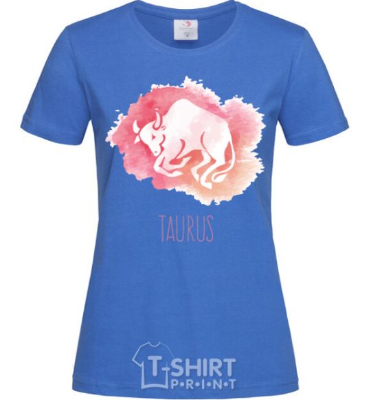 Women's T-shirt Taurus royal-blue фото