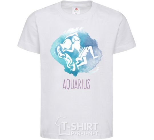 Kids T-shirt Aquarius White фото