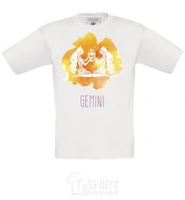 Kids T-shirt Gemini White фото