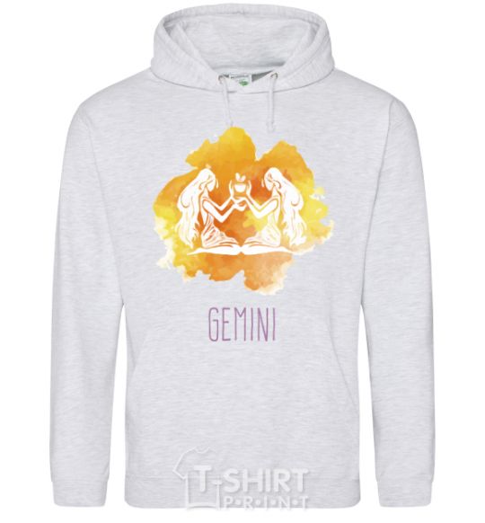 Men`s hoodie Gemini sport-grey фото