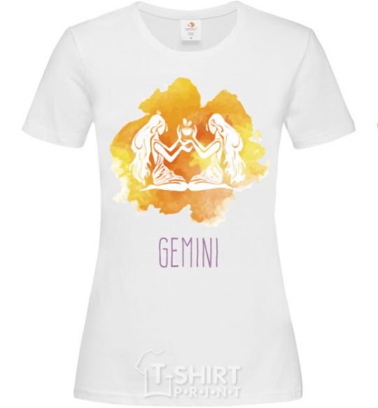 Women's T-shirt Gemini White фото