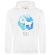 Men`s hoodie Aries White фото