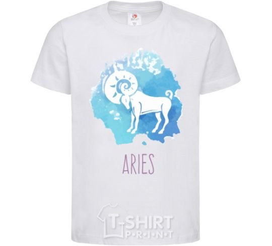 Kids T-shirt Aries White фото