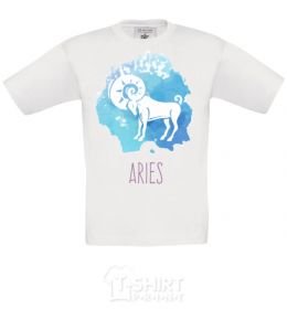 Kids T-shirt Aries White фото