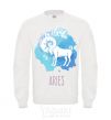 Sweatshirt Aries White фото