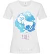 Women's T-shirt Aries White фото