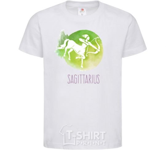 Kids T-shirt Sagittarius White фото