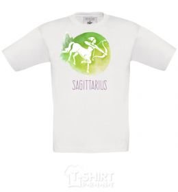 Kids T-shirt Sagittarius White фото