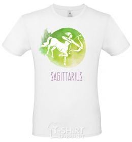 Men's T-Shirt Sagittarius White фото